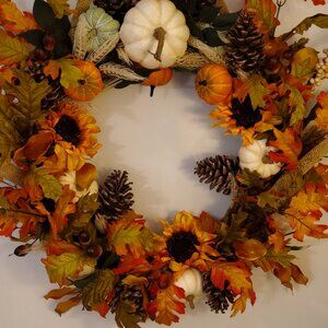 Fall/Thanksgiving Grapevine Wreath 18 inches (45.7 cm)